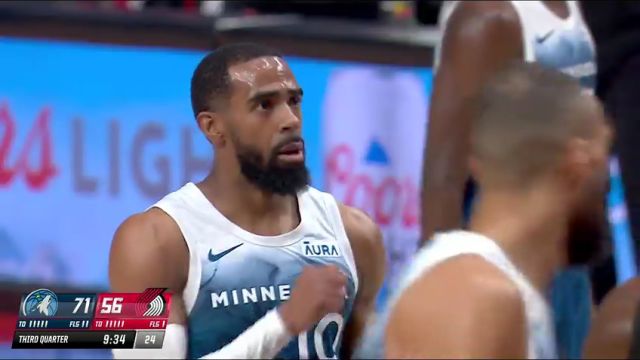 森林狼vs开拓者第3节中文解说回放