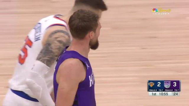  NBA常规赛：尼克斯vs国王第1节中文解说回放