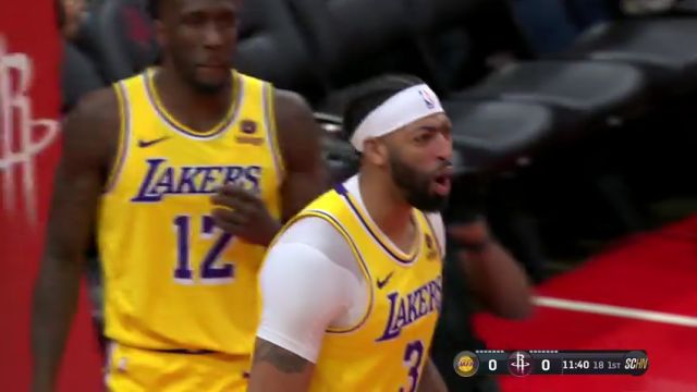 NBA常规赛：湖人vs火箭第1节英文原声回放