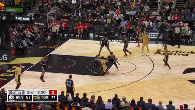 篮网93-121猛龙 特伦特奎克利合砍49分率队大胜篮网