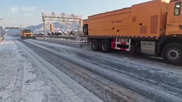 浙江多地积雪结冰,吹雪车除冰车赶赴金华衢州支援