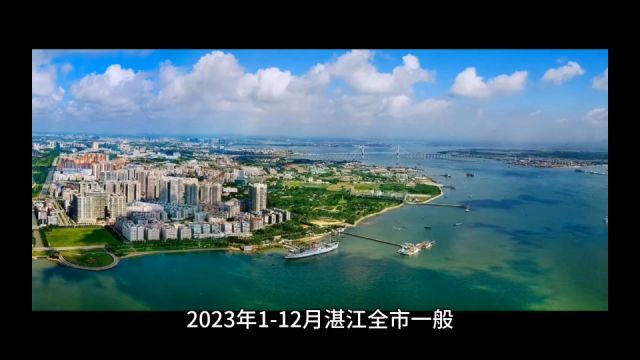 2023年湛江各地财政收入,廉江总量居各县区之首,雷州增速出色