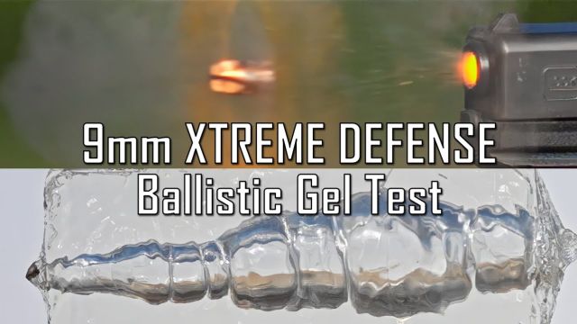 9 毫米 XTREME DEFENSE 弹道凝胶测试