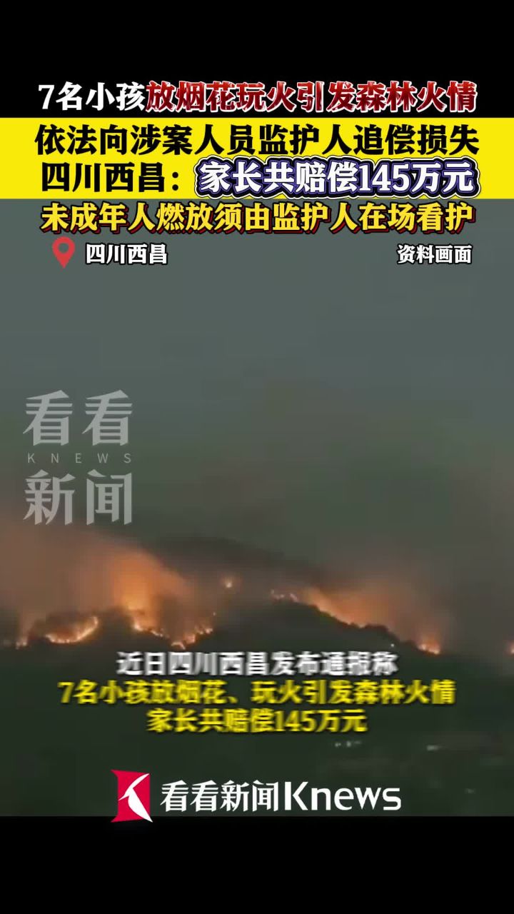 7名小孩玩火引发森林火情家长共赔偿145万元_高清1080P在线观看平台_腾讯视频