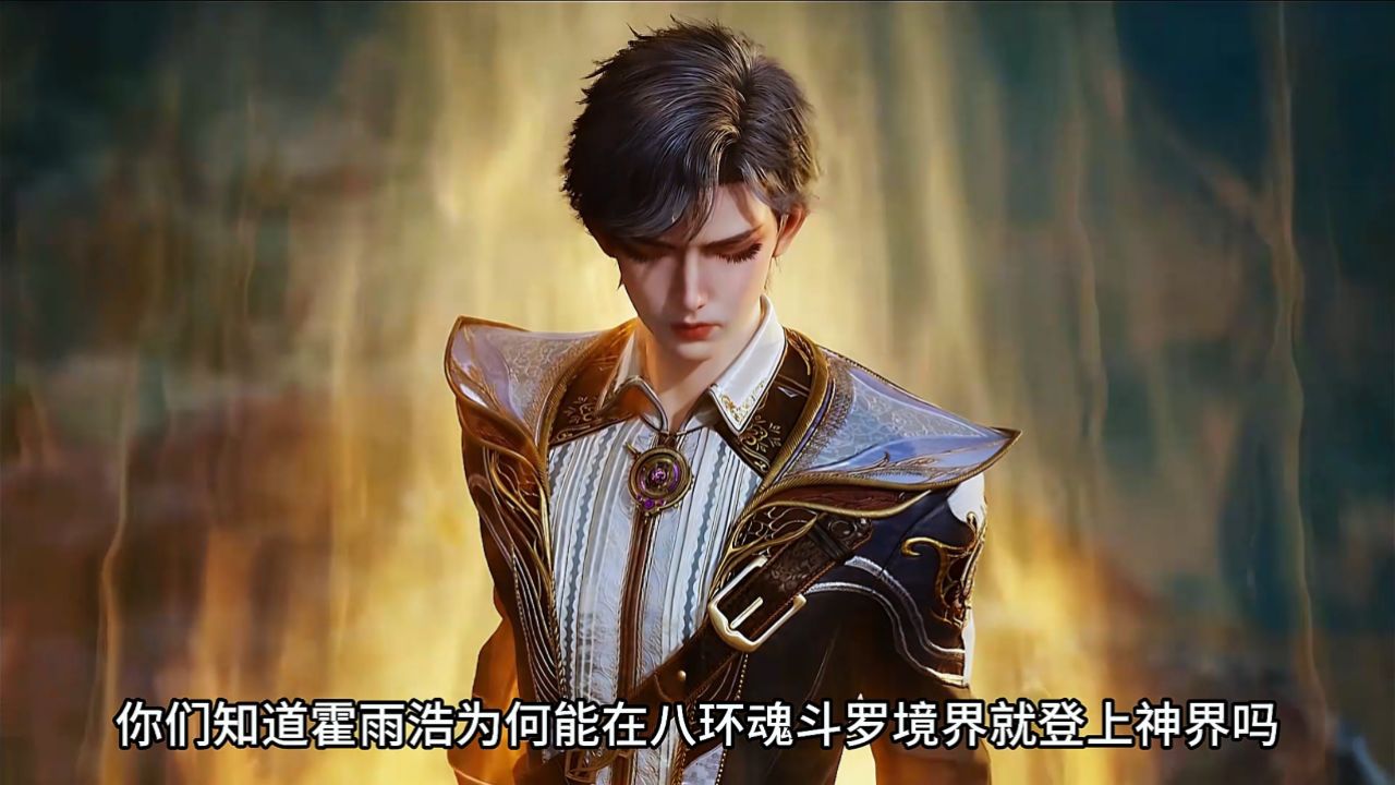 斗罗大陆：霍雨浩为何能在八环魂斗罗境界就登上神界
