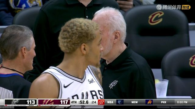 2023/24赛季NBA常规赛：马刺 VS 骑士 全场回放