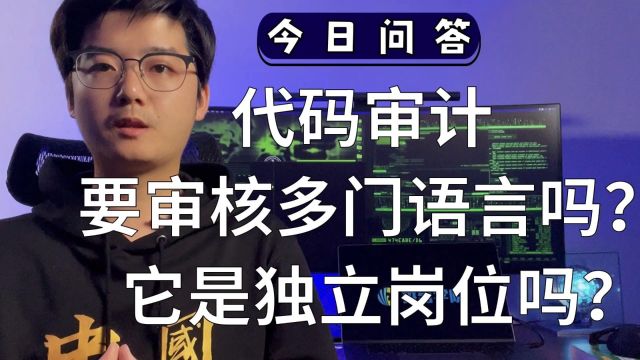 代码审计要审核多门语言吗?它是独立岗位吗?