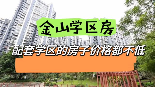 金山新晋学区房,卖了很多年,现在仍旧超3万的单价成交