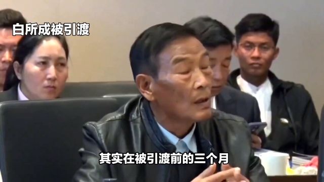 白所成被引渡