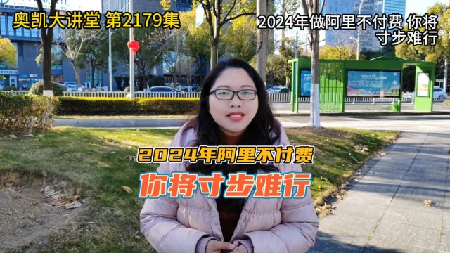 2024年做阿里不付费,你将寸步难行