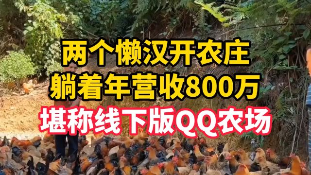 两个懒汉开农庄,躺着年营收800万,堪称线下版QQ农场