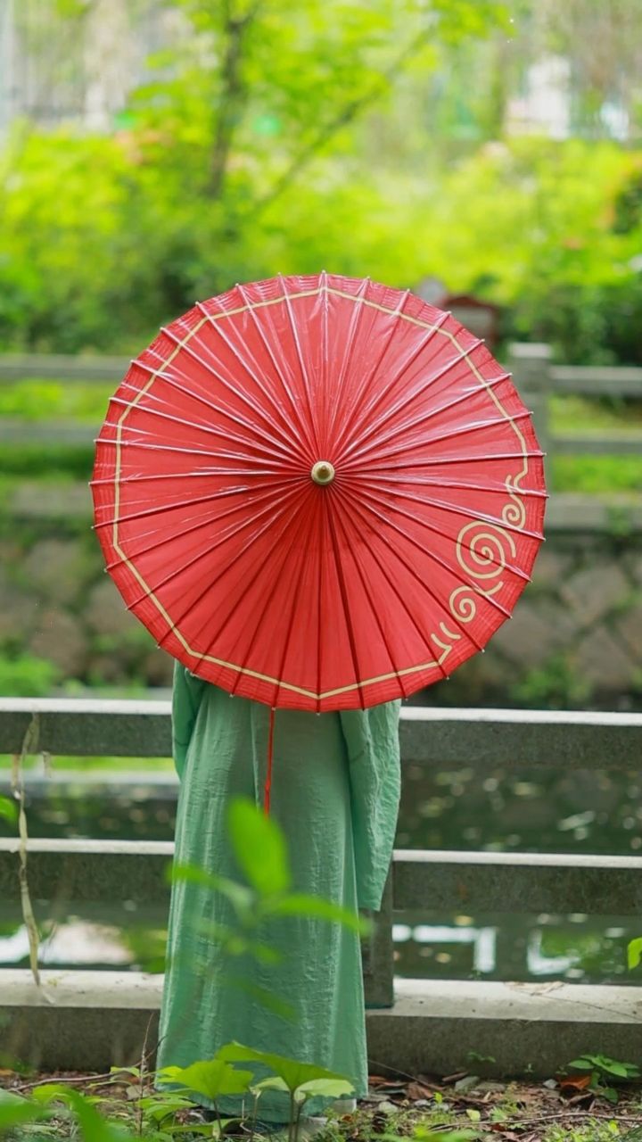 光是遇见,就很美好,新的一年,希望与你一路同行#油纸伞#非遗#中式美学