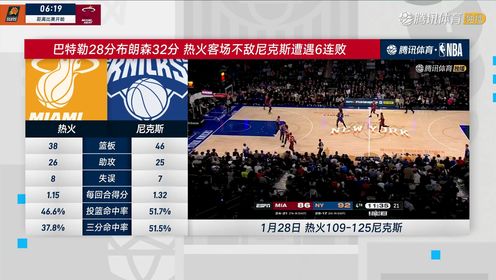 01月30日 NBA常规赛 太阳vs热火 NBA录像回放