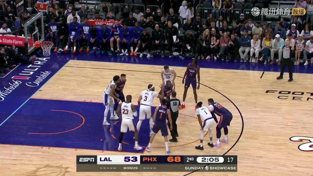 2023/24赛季NBA常规赛：湖人 VS 太阳 全场回放