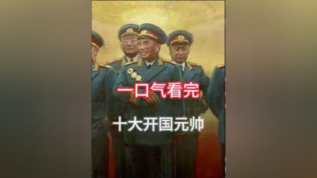 一口气看完开国十大将军从参军到封将全过程5