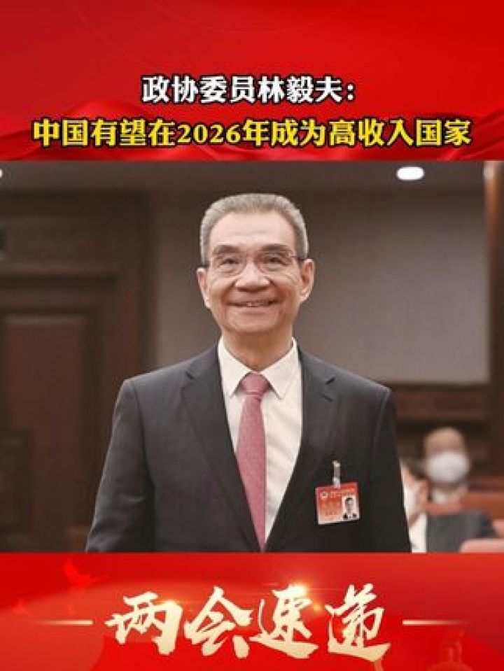 政协委员林毅夫#中国有望在2026年成为高收入国家#2024全国两会