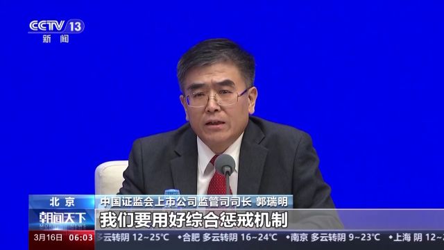 中国证监会:构建打击财务造假的综合惩防体系