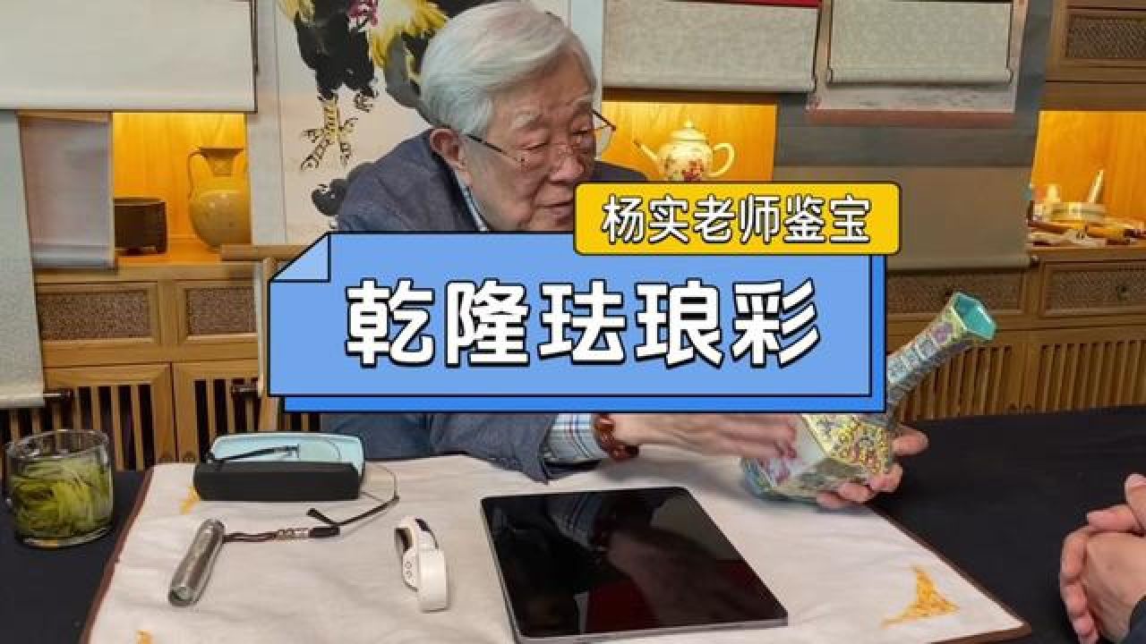 杨实老师鉴宝,藏友心服口服#瓷器鉴定 #高端瓷器 #珐琅彩瓷器 #杨实