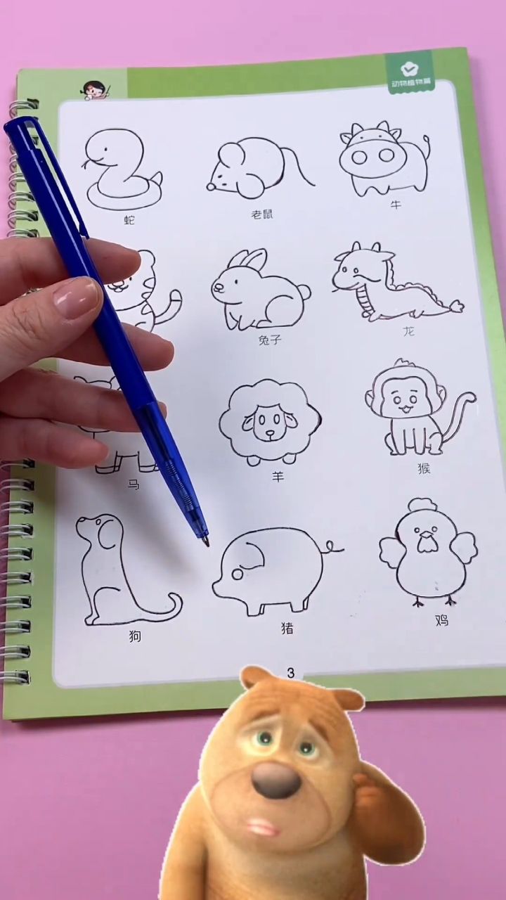 适合2到8岁凹槽画画本,图案很丰富,栩栩如生,配有消失笔,可以反复使用