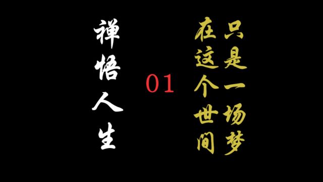 禅悟人生:在这个世间,只是一场梦,何必执着于眼前的纷扰