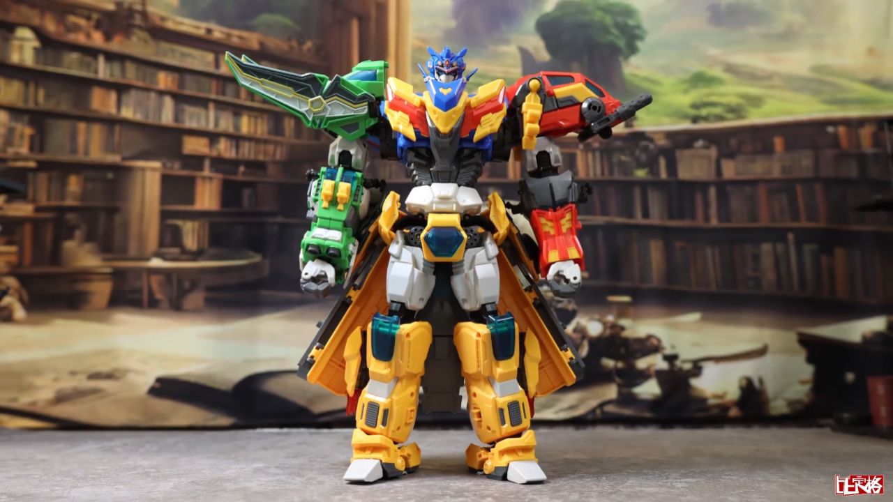 变形联盟3越空勇者新超变战神大合体开箱分享