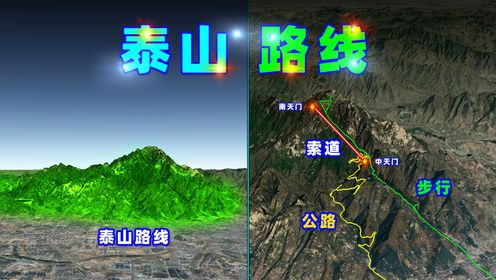 三维图解：泰山旅游路线！（建议收藏）_高清