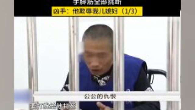 村霸被砍死在麦地,手脚筋全部挑断,凶手:他欺辱我儿媳妇!老实人人文社科真实案件奇闻 1