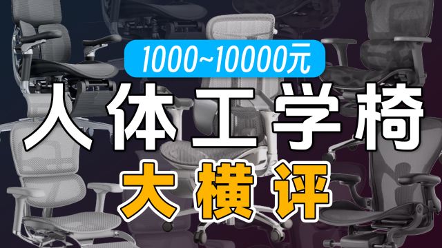 1千到1万价位,人体工学椅大横评,钱究竟花在哪了?【宇神】