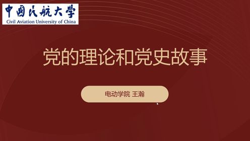 中国民航大学 王瀚 微团课视频 学生组