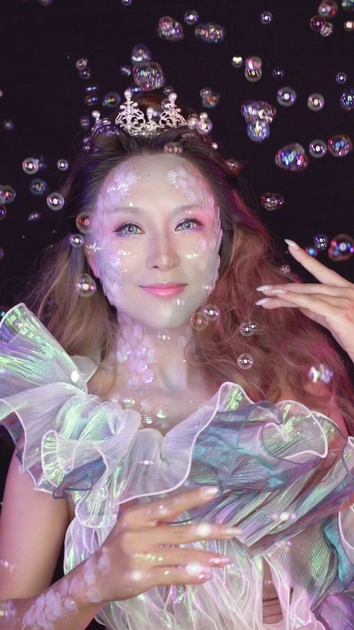 高清了吧这次?人鱼妆分享妆容