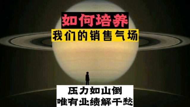 如何培养我们的销售气场