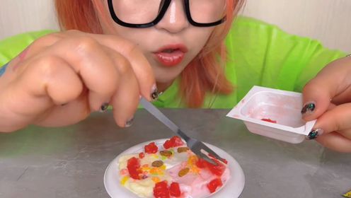 手工diy西瓜炒酸奶,自己做的就是不一样!