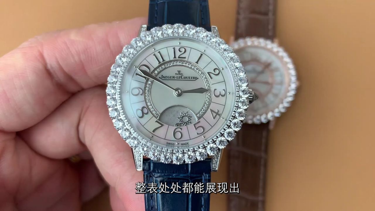 gf积家约会镶钻女表 高调奢华设计 34毫米 日本9015改898机芯