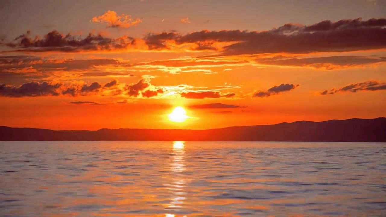 夕阳大海#素材 #治愈系风景 #原创 #海边日落晚霞 #日落