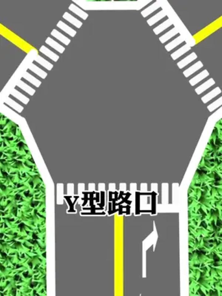 y型路口#行车小百科 #交通安全小常识