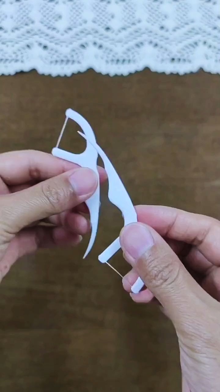 用两根牙线制作小弓箭,真是太邢了!