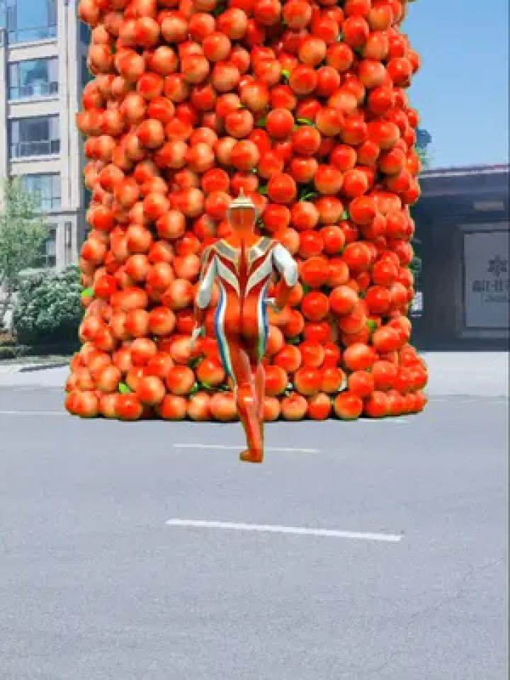 奥特曼水果秀#热点小助手话题 #见者好运见者发财 #你相信光吗 #原创