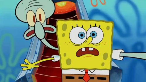 海绵宝宝跟章鱼哥,居然合体在一起,还疯狂穿越