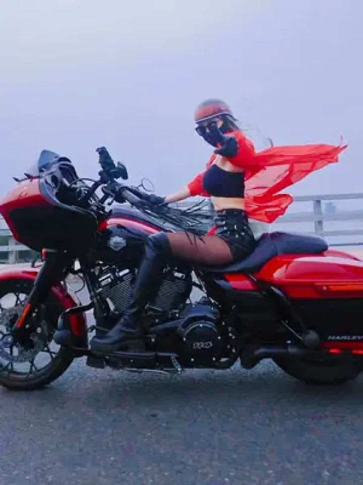 喜欢这样的姐姐吗 #哈雷女骑谦谦#女骑#晒出爱车合拍#又美又飒#让骑行