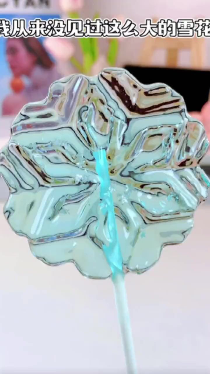 雪花棒棒糖也太漂亮了吧