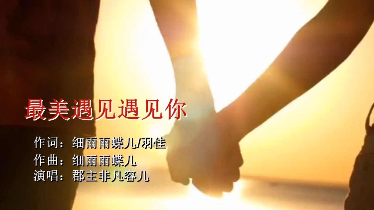 最美遇见遇见你 作词.
