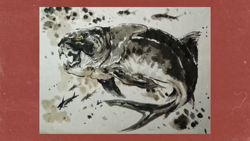 让你画古风水墨画,没让你画邓氏鱼啊!