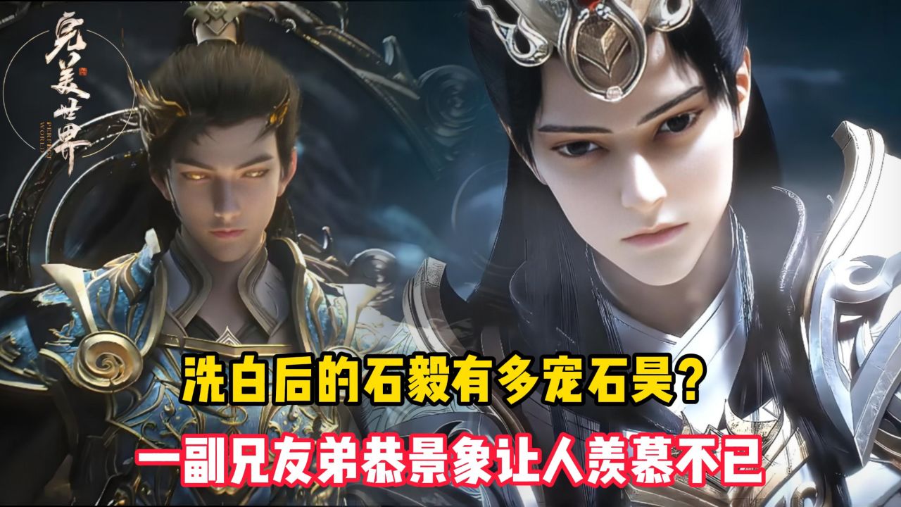 完美世界原著:洗白后的石毅有多宠石昊?一副兄友弟恭景象让人羡慕不已