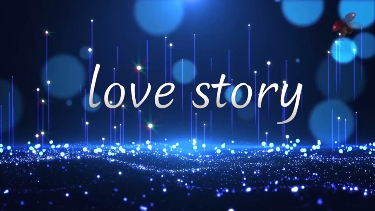 love story 歌曲mv英文歌曲蓝色经典舞台演出晚会大屏幕高清led背景