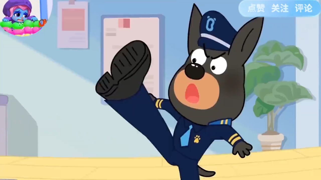 警察追逐障碍跑,拉布拉多警长新剧情