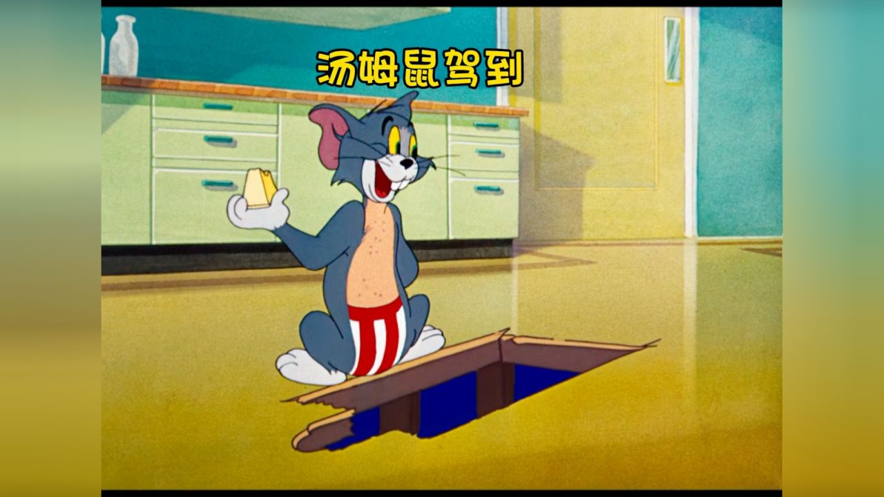 汤姆变成老鼠后变聪明了连杰瑞都拿它没办法