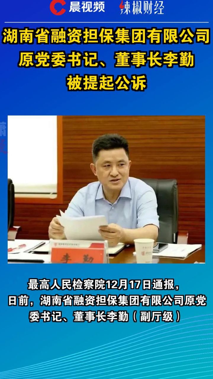 李勤 湖南省担保图片