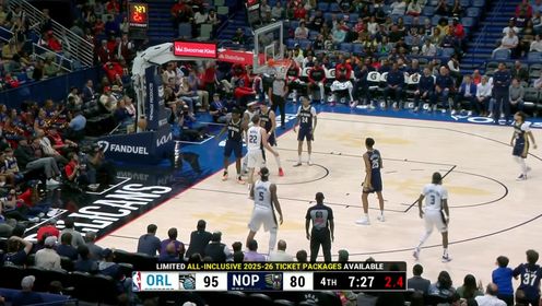《NBA全场集锦》擒贼先擒王！小瓦格纳意图明显惨遭马特科维奇鹰眼识破送上无情大帽