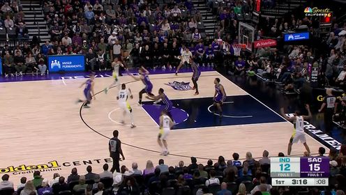 《NBA全场集锦》【回放】NBA常规赛：步行者vs国王第1节英文原声回放