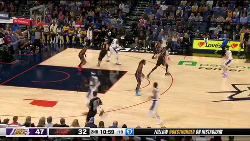 《俄克拉荷马雷霆》【回放】NBA常规赛：湖人vs雷霆英文原声全场回放